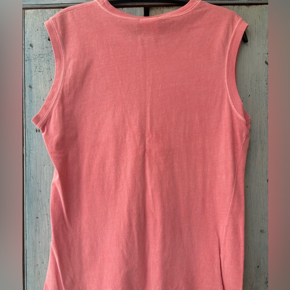 “Save a horse, ride a cowboy” Pink/Peach Graphic Tee with Western Print - Picture 4 of 8